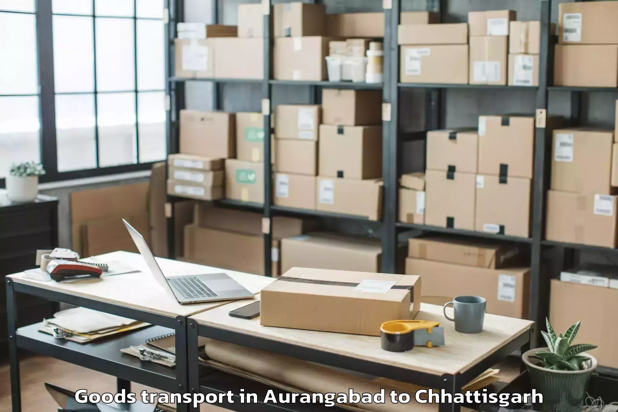 Quality Aurangabad to Simga Goods Transport